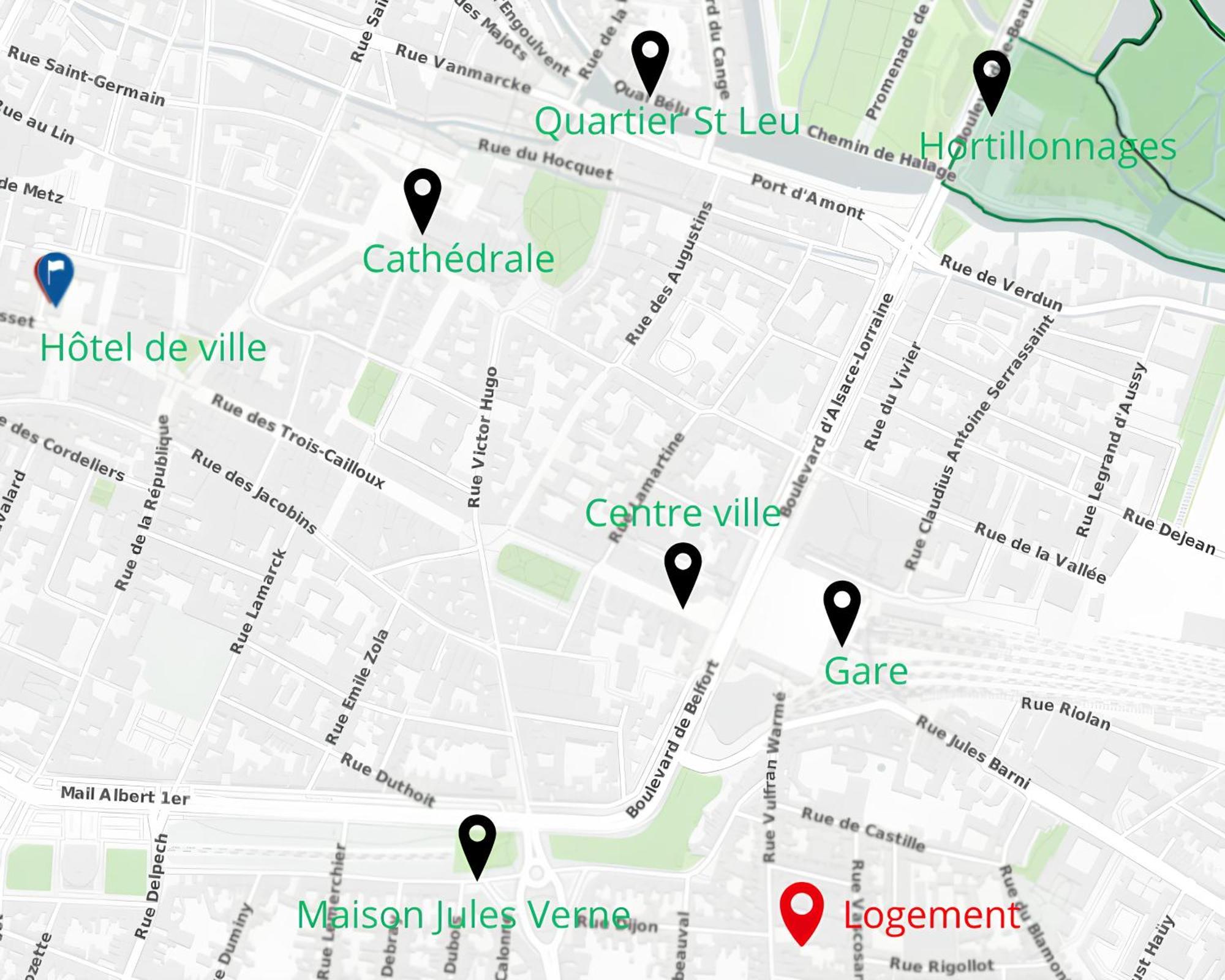 400M Gare&Centre Ville, Seche Linge, Local Velo Amiens Kültér fotó